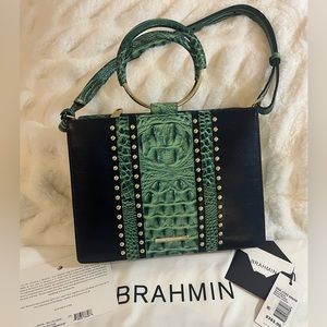 NWT BRAHMIN MOD CAMILLE Myrtle Pizzelle Satchel/Crossbody.  Beautiful bag!!